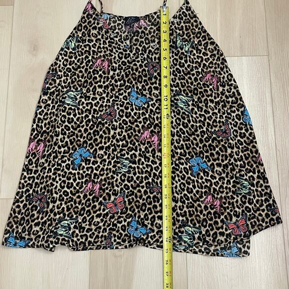 Rue 21  Animal Print Butterflies Semi Sheer Flowy Top Plus Size 4X - Picture 6 of 8